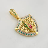 Dije Virgen de Guadalupe 6.55g / 3.5cm Dos Oros Amarillo Blanco 18K