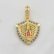 Dije Virgen de Guadalupe 6.55g / 3.5cm Dos Oros Amarillo Blanco 18K