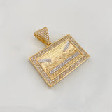 Dije La Última Cena 10.25g / 3.2cm Dos Oros Amarillo Blanco 18K