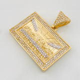Dije La Última Cena 10.25g / 3.2cm Dos Oros Amarillo Blanco 18K