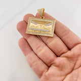 Dije La Última Cena 10.25g / 3.2cm Dos Oros Amarillo Blanco 18K