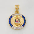Dije Virgen de Guadalupe 7g / 3.8cm Dos Oros Amarillo Blanco 18K