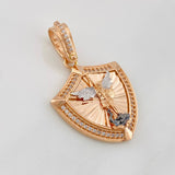 Dije San Miguel Arcángel 6g / 3.6cm Tres Oros 18K