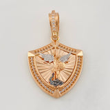 Dije San Miguel Arcángel 6g / 3.6cm Tres Oros 18K
