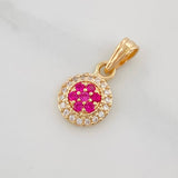 Dije Halo Circulo 0.9g / 1.5cm Oro Amarillo 18K
