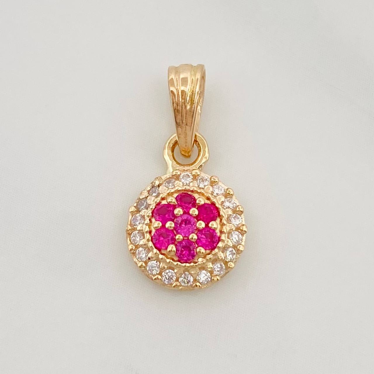 Dije Halo Circulo 0.9g / 1.5cm Oro Amarillo 18K