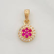 Dije Halo Circulo 0.9g / 1.5cm Oro Amarillo 18K