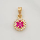 Dije Halo Circulo 0.9g / 1.5cm Oro Amarillo 18K