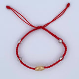Pulsera Roja Virgen Milagrosa 1.65gr / Oro 18K &