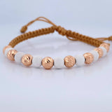 Pulsera Beige Bolas 1.6gr / Oro 18K &