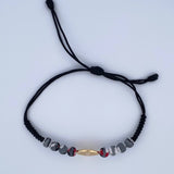 Pulsera Negra San Benito 0.9gr / Oro 18K &