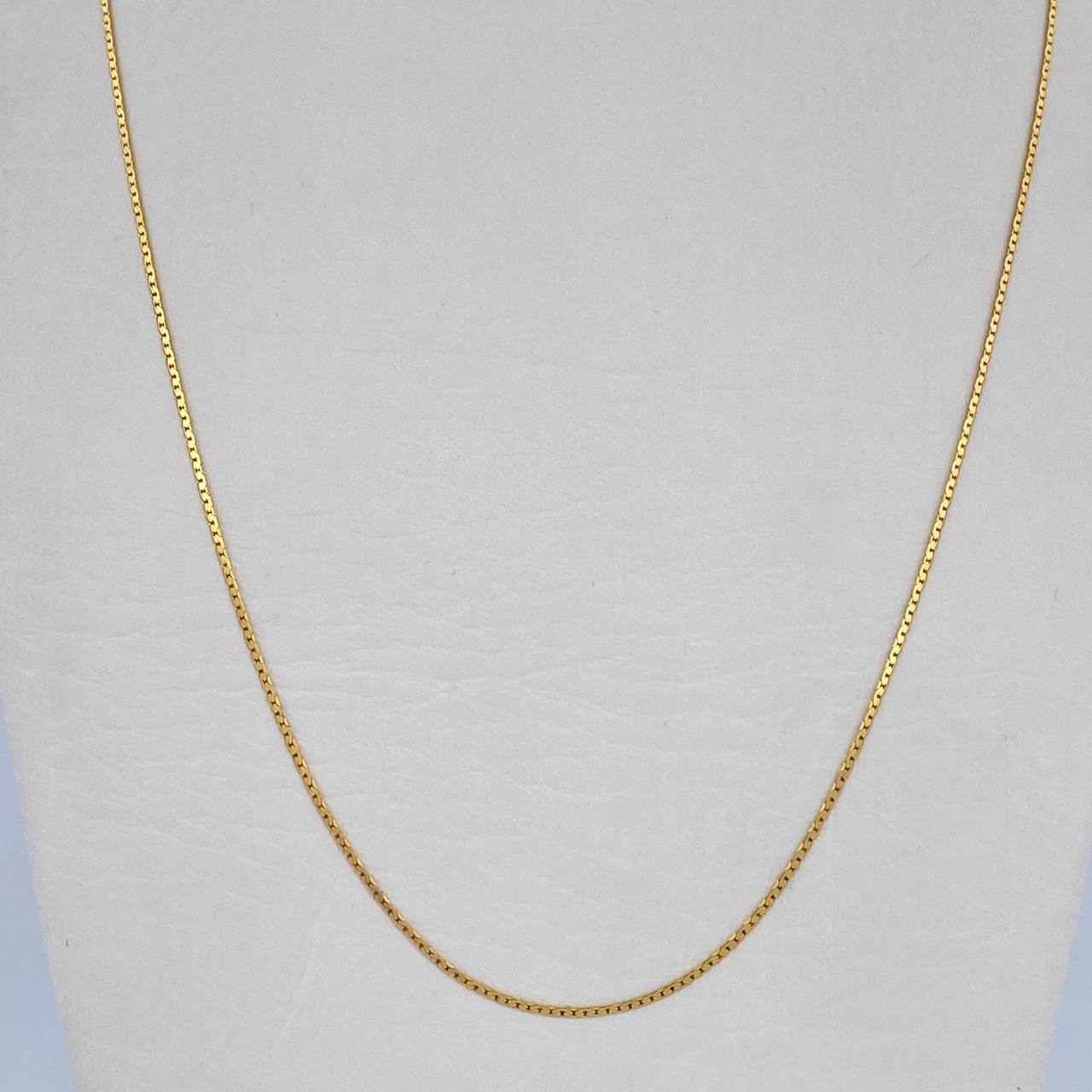 Cadena Serpiente 1.25gr / 45.4cm / +3 Oro 18K &
