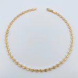 Tobillera GC 6.6gr / 31.2cm / 3.65mm Diamantada Oro Amarillo 18K &