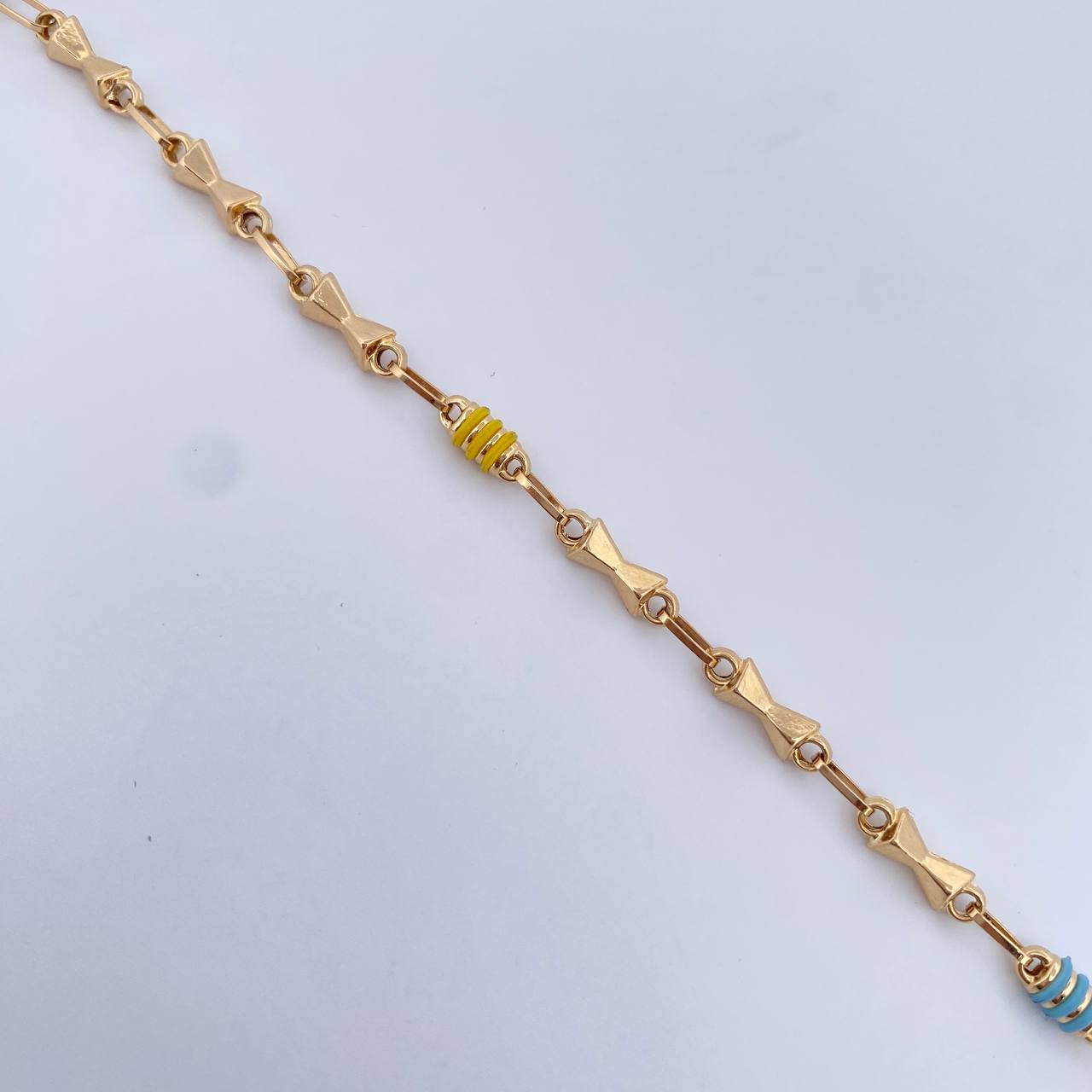 Pulso Rustico Reloj De Arena 4gr / 20.3cm / 3.2mm Cauchos Azul Amarillo Rosado Oro Amarillo 18K