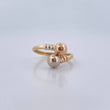 Anillo Tu Y Yo 1.45gr / T6 / Tres Oros 18K $