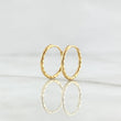 Candongas Aro Rayado 0.8 g / 1.5 cm Oro Amarillo 18K