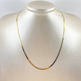 Cadena Espejo 4.4gr / 45cm / 2mm Oro Amarillo +3 18K