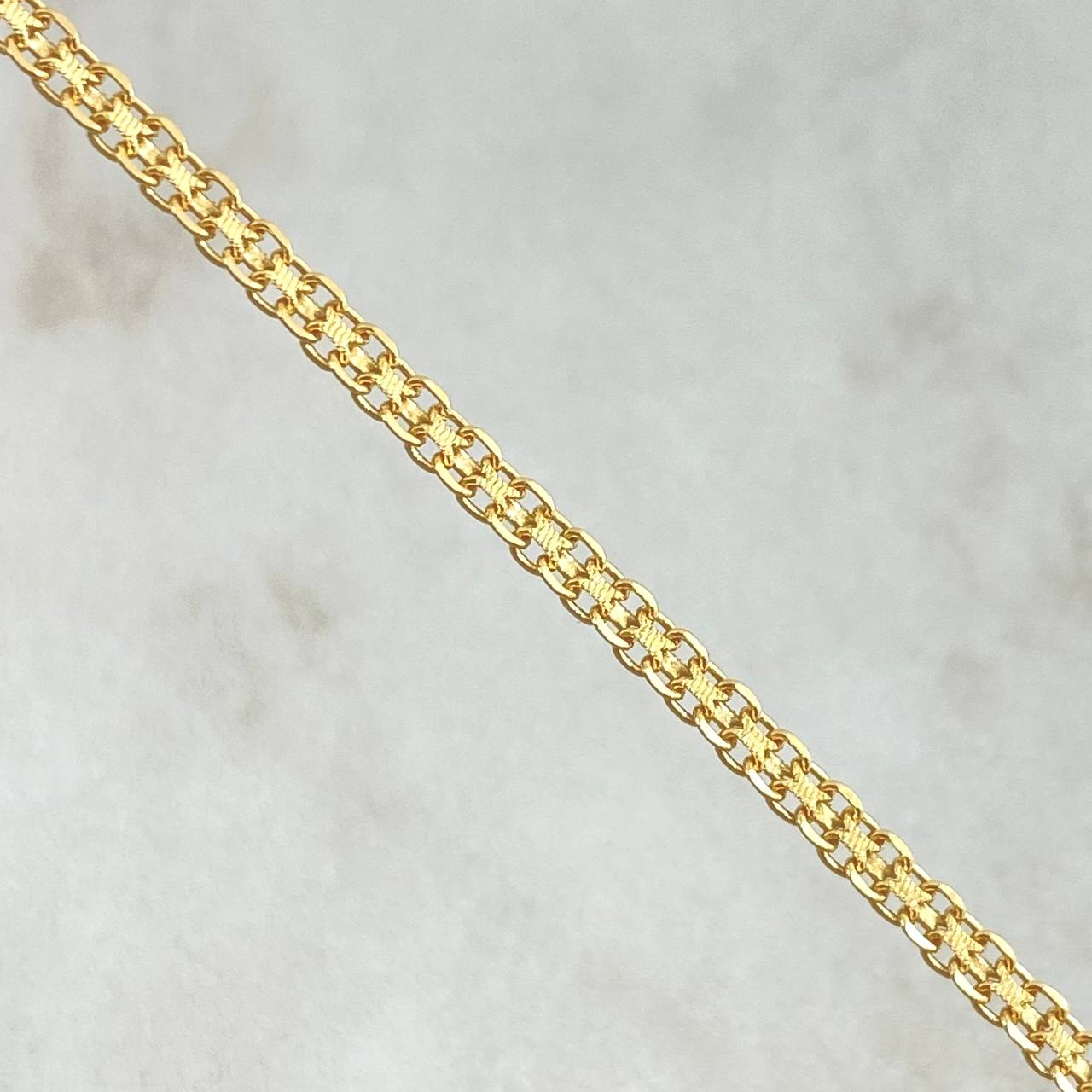 Pulso Chino 2gr / 18.5cm / 3mm Oro Amarillo +1 18K ©