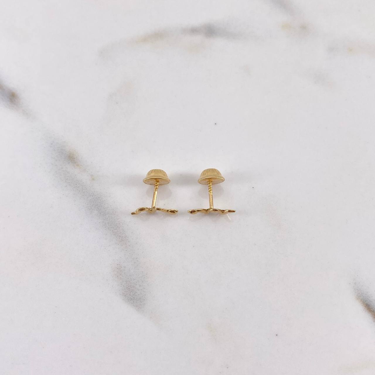 Topos Serpiente 0.5gr / Liso Oro Amarillo 18K $