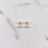 Topos Serpiente 0.5gr / Liso Oro Amarillo 18K $