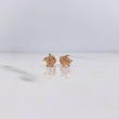 Topos Tortuga 0.5gr / Circones Blanco Oro Rosa 18K $
