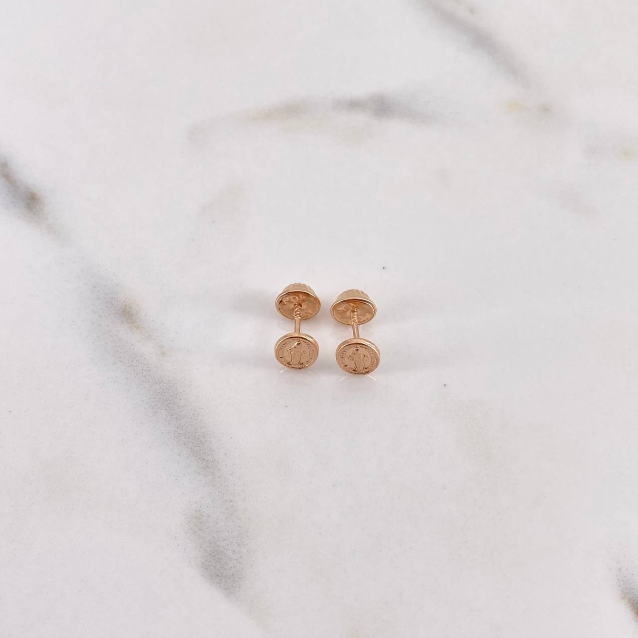 Topos Virgen Milagrosa 0.55gr / Oro Rosa 18K $