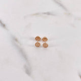 Topos Virgen Milagrosa 0.55gr / Oro Rosa 18K $