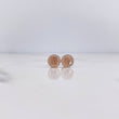 Topos Arbol De La Vida 0.85gr / Circones Blancos Oro Rosa 18K #