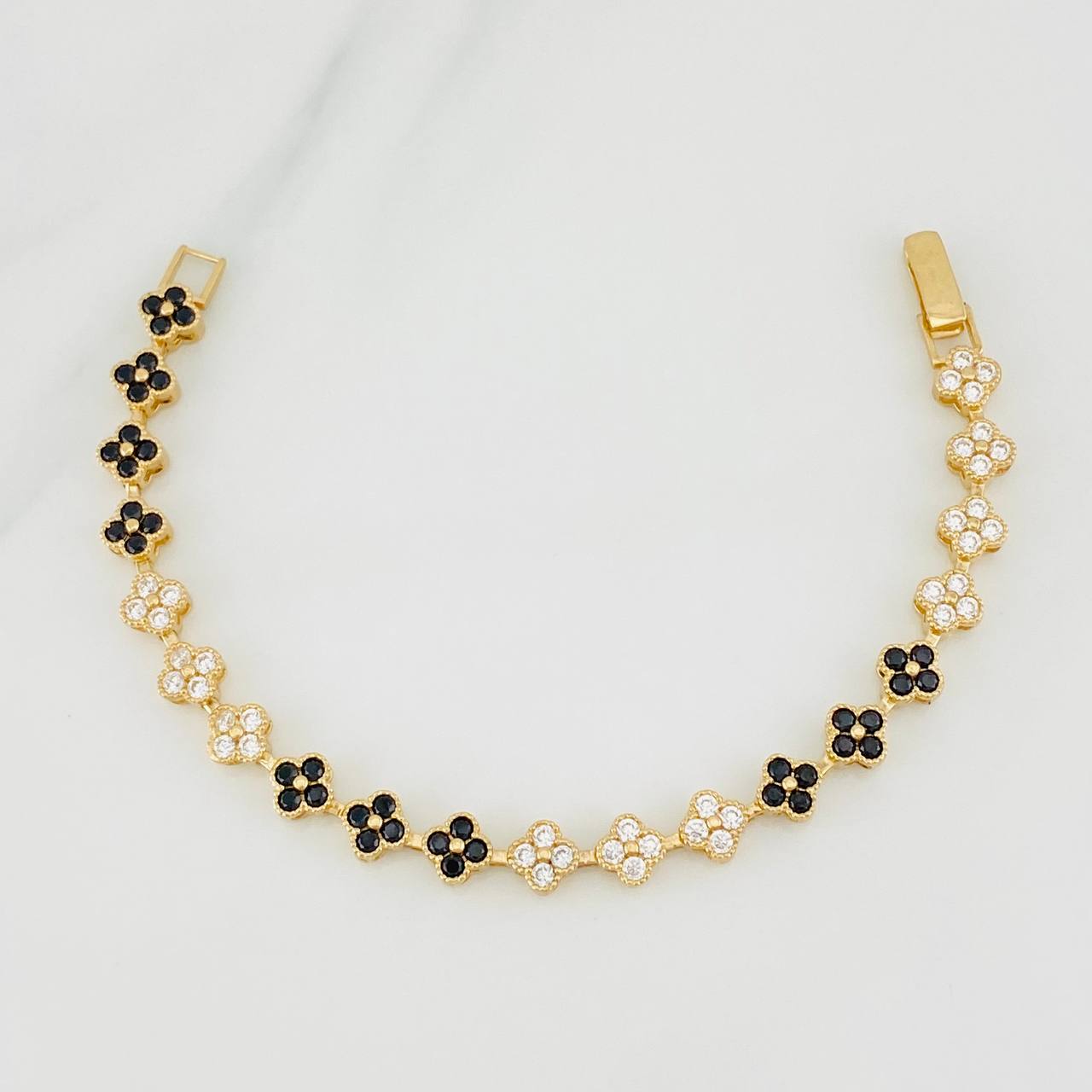 Pulso Flores 10.2g / 14cm / 6mm Oro Amarillo 18K