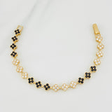 Pulso Flores 10.2g / 14cm / 6mm Oro Amarillo 18K