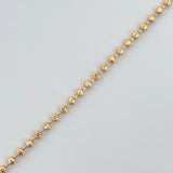 Cadena Militar 7.65gr / 53cm / +3 Oro 18K &
