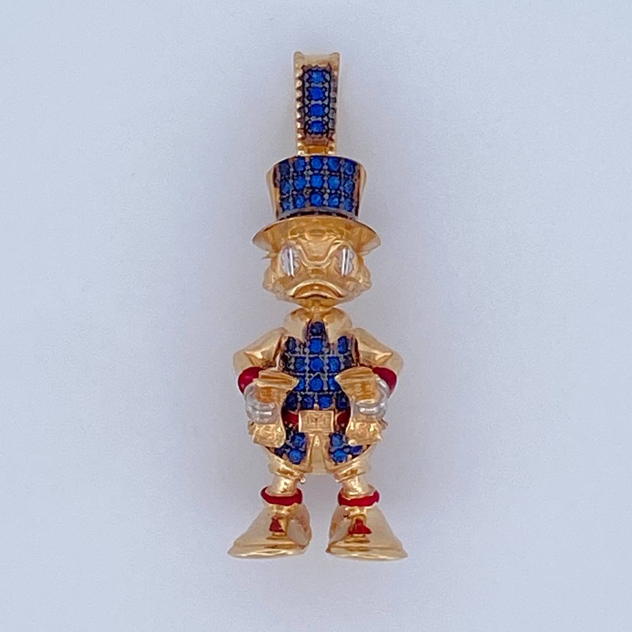Dije Pato Furioso 8.15gr / 4cm / Oro 18K &