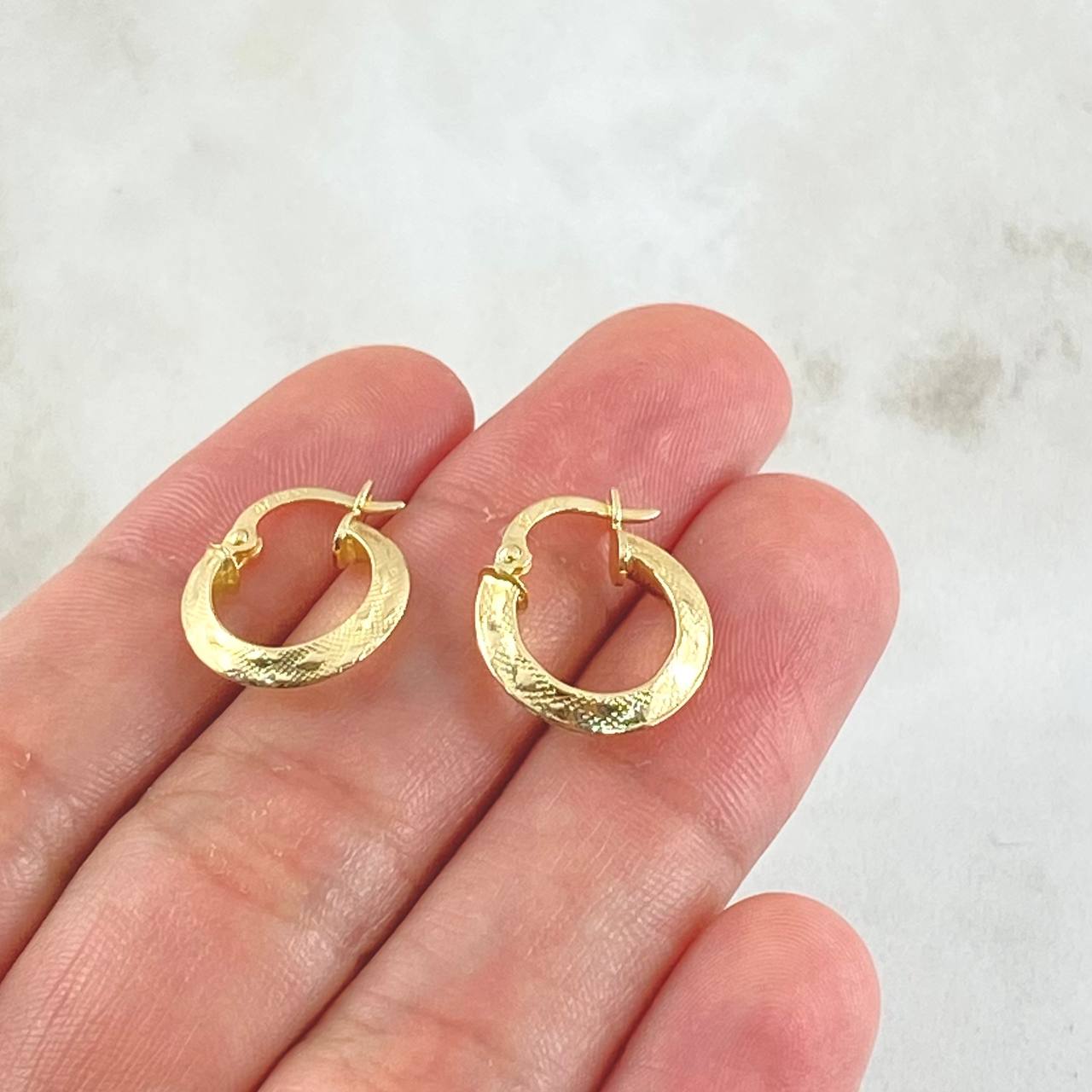 Candongas Clau 1.25gr / 1.5cm / Oro 18K *