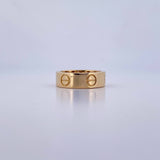 Anillo Argolla Tornillo 3.8gr / T7 / Liso Oro Amarillo 18K &