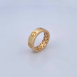 Anillo Argolla Tornillo 3.8gr / T7 / Liso Oro Amarillo 18K &