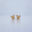 Topos Ratona 1.2gr / Circones Blancos Oro Amarillo 18K &
