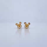 Topos Ratona 1.2gr / Circones Blancos Oro Amarillo 18K &