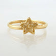 Anillo Estrella Diamantada 1.05gr / T7 1/4 / Oro Amarillo 18K