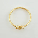 Anillo Estrella Diamantada 1.05gr / T7 1/4 / Oro Amarillo 18K