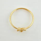 Anillo Estrella Diamantada 1gr / T7 / Oro Amarillo 18K *