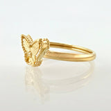 Anillo Mariposa Diamantada 1.25gr / T8 / Oro Amarillo 18K ©