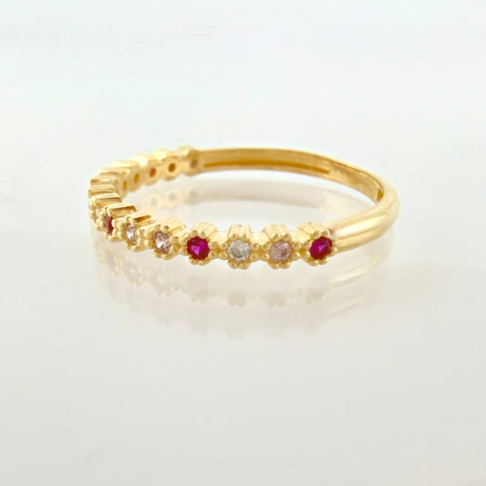 Anillo Churumbela Burbujas 1.65gr / T6 3/4 / Oro Amarillo 18K