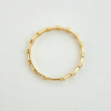 Anillo Centella Alternada 0.8gr / T6 / Oro Amarillo 18K ©