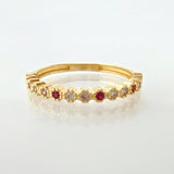 Anillo Churumbela Burbujas 1.65gr / T6 3/4 / Oro Amarillo 18K