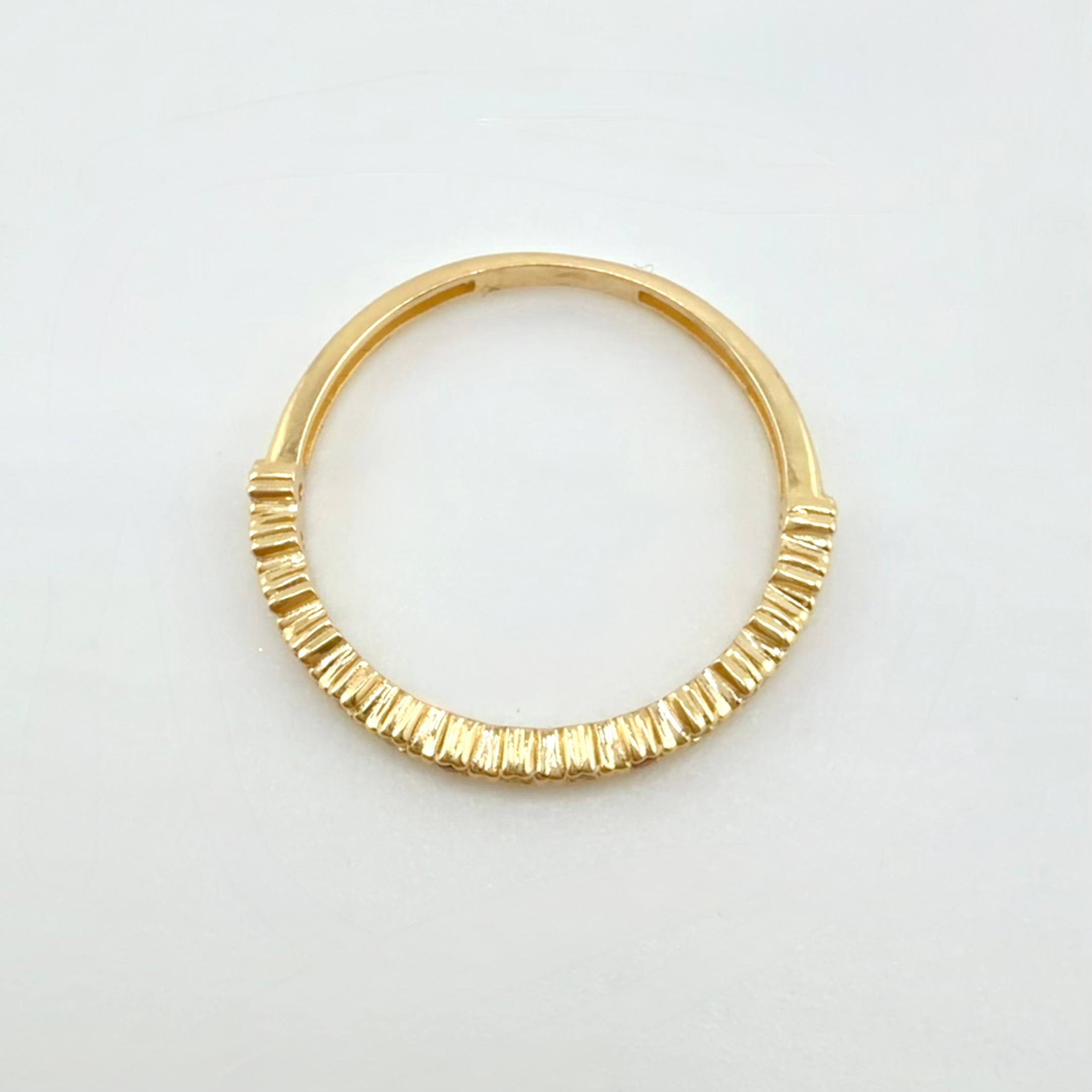 Anillo Churumbela Burbujas 1.65gr / T6 3/4 / Oro Amarillo 18K