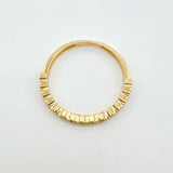 Anillo Churumbela Burbujas 1.65gr / T6 3/4 / Oro Amarillo 18K