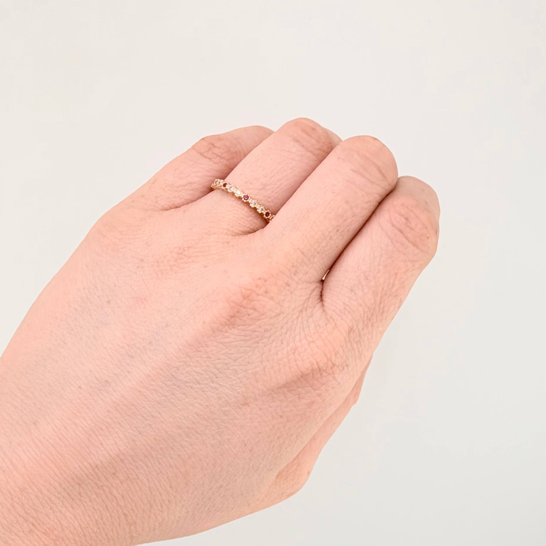 Anillo Churumbela Burbujas 1.65gr / T6 3/4 / Oro Amarillo 18K