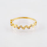 Anillo Rama De Laurel 1.35gr / T6 1/4 / Oro Amarillo 18K