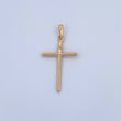 Dije Cruz INRI 1.15gr / 3.5cm / Liso Oro Amarillo 18K &