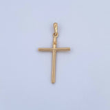 Dije Cruz INRI 1.15gr / 3.5cm / Liso Oro Amarillo 18K &